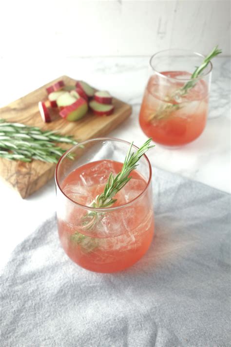 Rhubarb Elderflower Gin Cooler