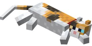 File:Lying down Calico Cat with Red Collar.png - Minecraft Wiki，最详细的官方我 ...