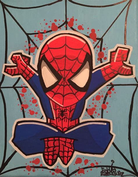 Spiderman (Canvas Painting) | Spiderman painting, Spiderman canvas, Spiderman canvas painting