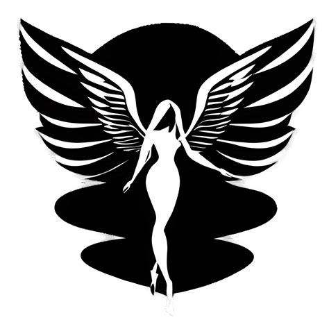 Angel Silhouette Vector Graphic · Creative Fabrica