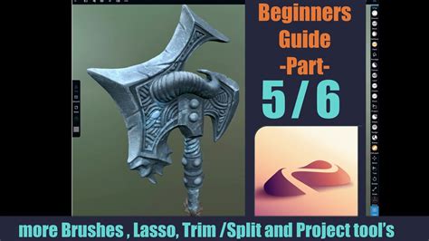 Beginners guide to Nomad sculpt app Part 5/6 .More brushes, Lasso ...