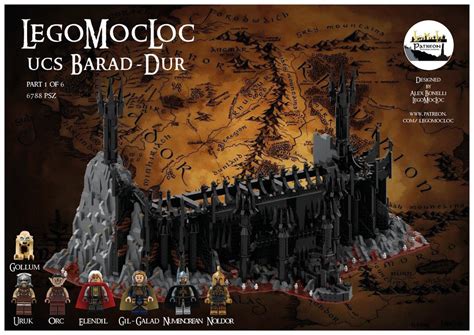 LEGO MOC UCS Barad-Dur part 1/6 by LegoMocLoc | Rebrickable - Build ...