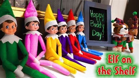 Elf on the Shelf BUDDY DAY!!! Saying Goodbye to Our Elves! Grinch Caught on camera! - YouTube