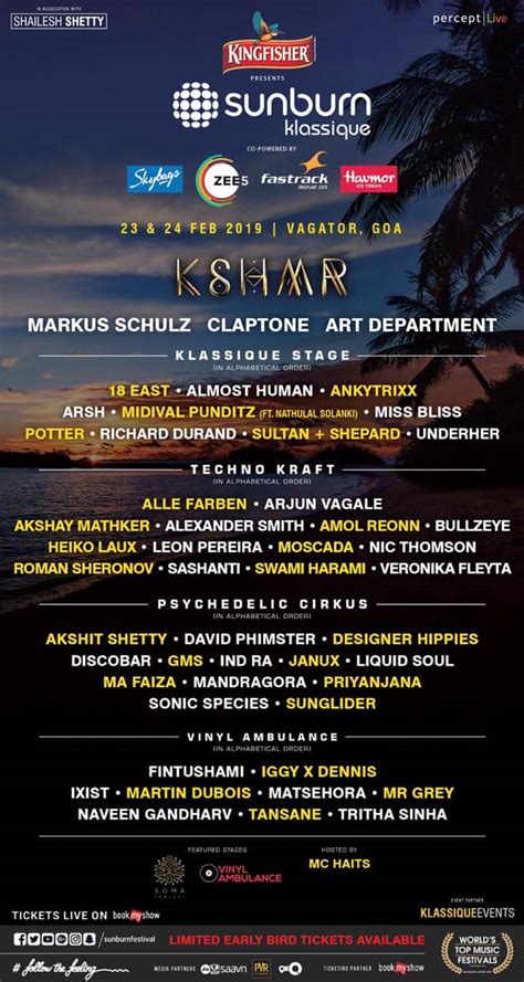 Sunburn Goa 2019 (Klassique) Announces A Stellar Lineup