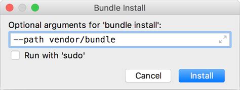 Install gems using Bundler - Help | RubyMine