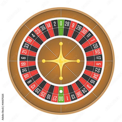 American roulette wheel vector. Stock Vector | Adobe Stock