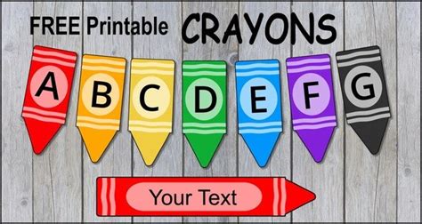 Crayon Font (Printable Letters & Alphabet for Banners) – DIY Projects, Patterns, Monograms ...