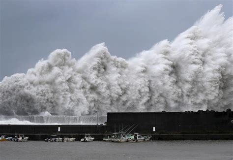 EN IMAGES. Le typhon Jebi sème le chaos au Japon