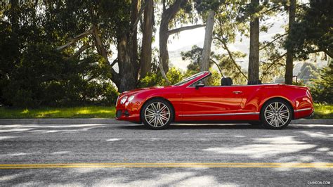 2014 Bentley Continental GT Speed Convertible St. James Red - Side | Caricos