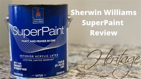 Sherwin Williams SuperPaint Review - YouTube