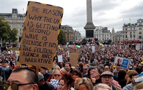 Thousands protest COVID-19 restrictions in central London