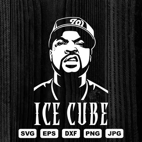 Ice Cube SVG Cutting Files, Rapper Digital Clip Art, Hip hop | Inspire Uplift