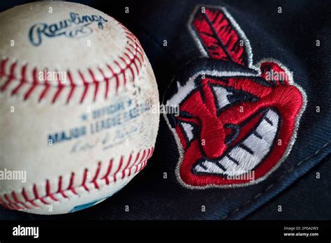 Cleveland Indians baseball team mascot, Chief Wahoo Stock Photo - Alamy