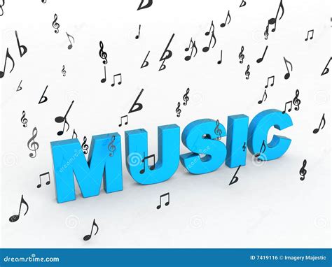 Text of music stock illustration. Illustration of theme - 7419116