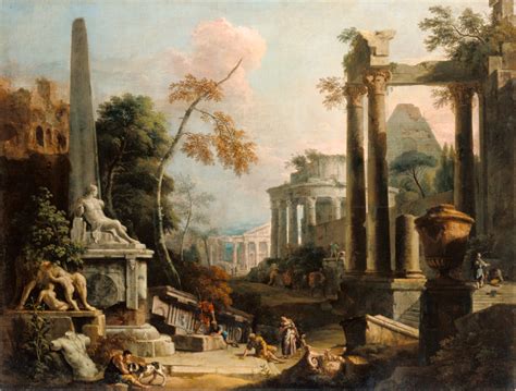Landscape with Classical Ruins and Figures (Getty Museum)