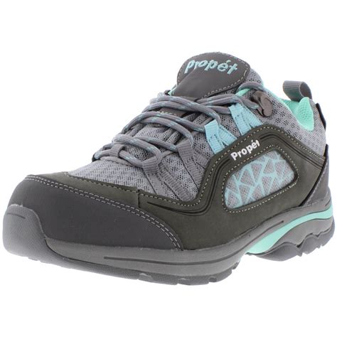 Propet Womens Piccolo Gray Trail Running Shoes 6 Extra Wide (E+, WW ...