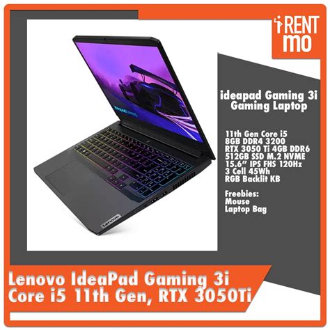 Lenovo IdeaPad Gaming 3i - i5 11th Gen | RTX 3050Ti - Buy, Rent, Pay in Installments