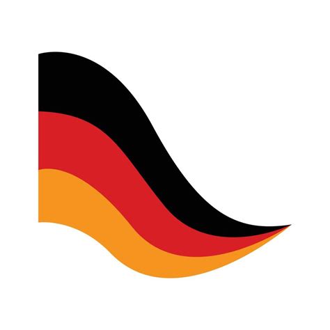 german flag logo illustration design 17741879 Vector Art at Vecteezy