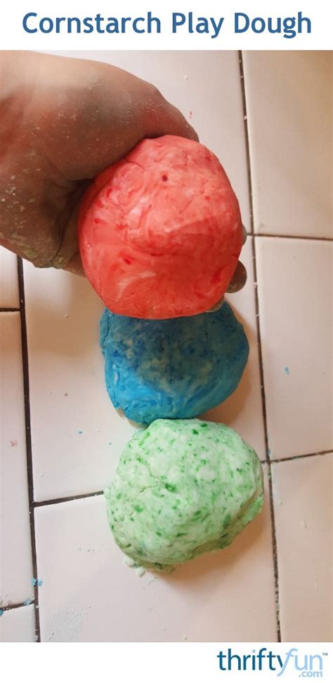 Cornstarch Play Dough | ThriftyFun