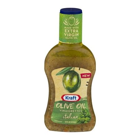 Kraft Salad Dressing Olive Oil Vinaigrettes Italian, 14 fl oz - Walmart.com