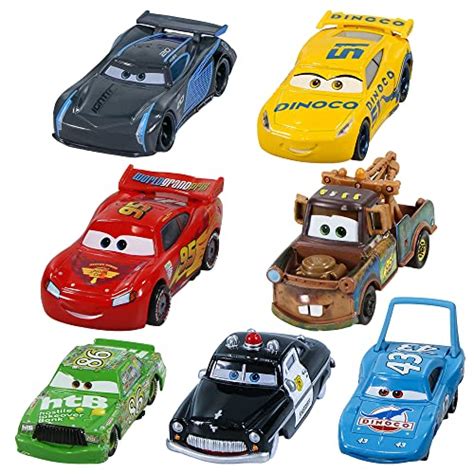 7PCS Cars Movie Toys 2 3 McQueen Mater Chick Hicks Cruz Sheriff The ...