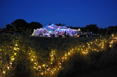 The translucent tent lets light through both day and night. | Outdoor wedding inspiration ...