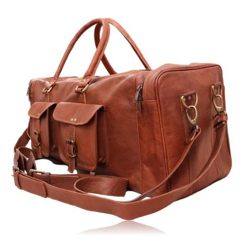 Best Leather Duffel Bag Large Size | Quvom.com