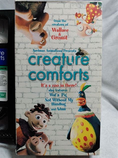 CREATURE COMFORTS Wallace & Gromit Aardman Animations VHS Nick Park Video Tape 86162701238 | eBay