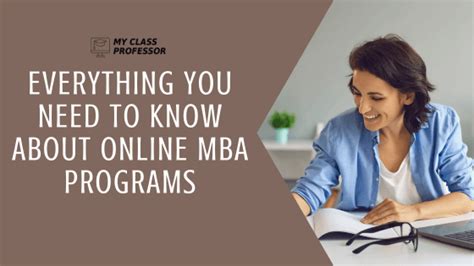 Online MBA Programs - Everything You Need To Know