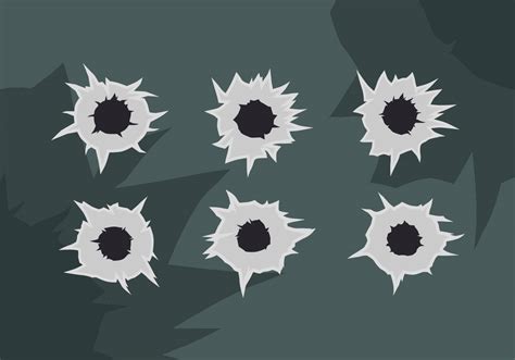 Bullet Hole Metal Pack Vector Icons - Download Free Vector Art, Stock ...