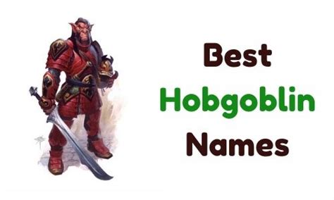 {1000+} » Hobgoblin Names » [ Funny + Unique + Famous + Badass ]