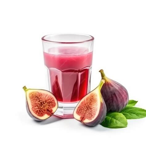 Premium AI Image | Fig Juice with isolated white background