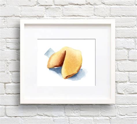 Fortune Cookie Art Print - Etsy