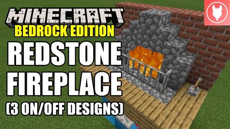 Minecraft Bedrock - Redstone Fireplace Tutorial ( Xbox / MCPE / Windows 10 / Switch ) - YouTube