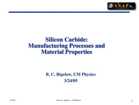 PPT - Silicon Carbide: Manufacturing Processes and Material Properties ...