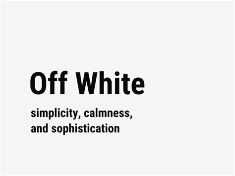 Off White Color: Meaning, Shades, and Color Codes