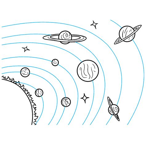 How to Draw the Solar System - Really Easy Drawing Tutorial