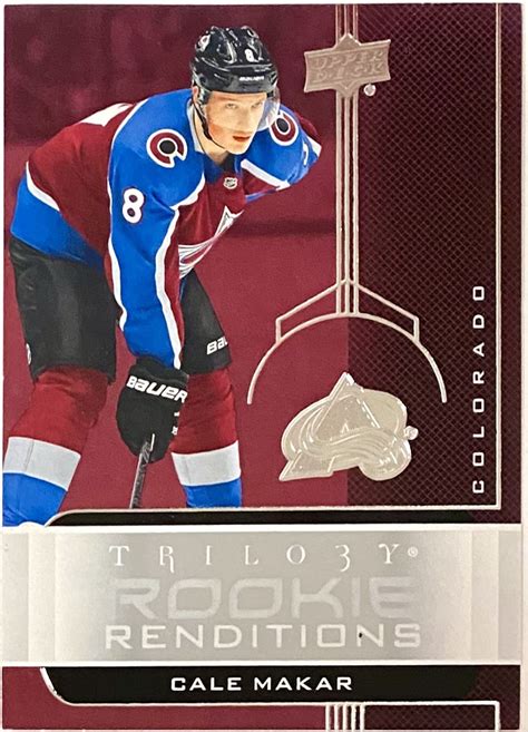 Cale Makar 2019-20 Upper Deck Trilogy Hockey Colorado Avalanche Rookie ...