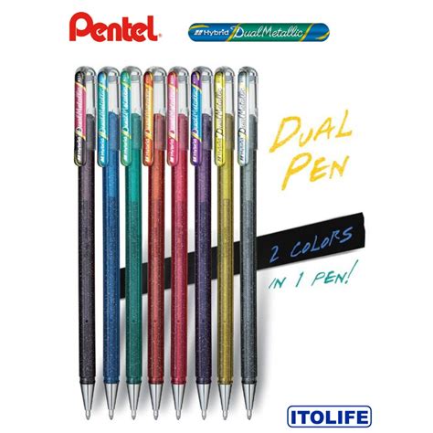 Pentel Hybrid Dual Metallic Gel Pen- 1pc | Shopee Philippines