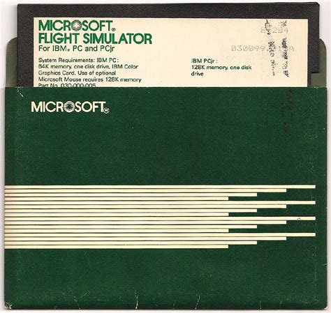 Microsoft Flight Simulator Disc (circa 1984) – joshmadison.com