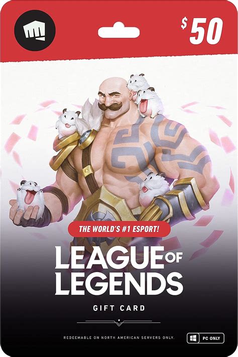 Amazon.com: League of Legends $50 Gift Card - NA Server Only [Online ...