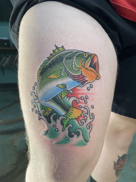 Largemouth Bass by Jesse @ Judgement Day Tattoo, Newport News VA : r ...