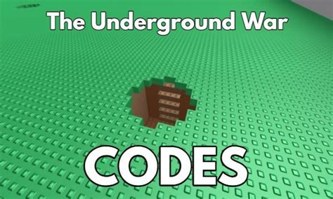 The Underground War Codes - Roblox - Updated 2024