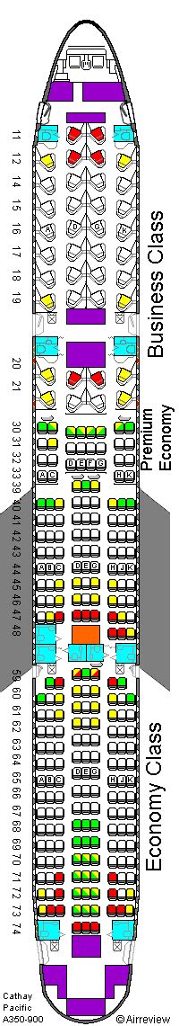 Seat Map Cathay Pacific - Island Maps