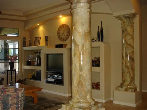 Marble columns, Home, Stone design