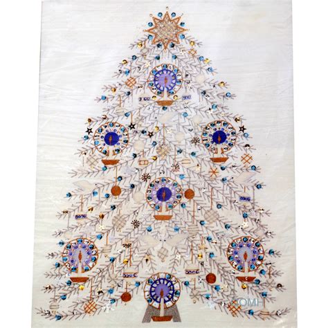 TREE Of PEACE Christmas Vintage Crewel Kit White Fabric Sequins Beads ...