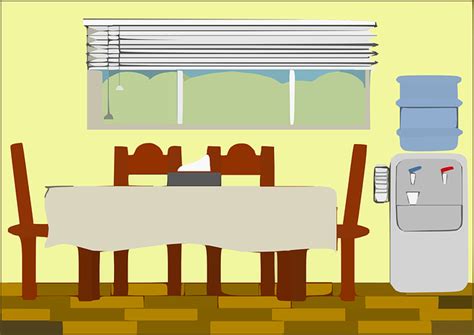 Free vector graphic: Dining Room, House, Room, Furniture - Free Image on Pixabay - 294624