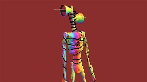 Rainbow Siren Head - Download Free 3D model by Poopo192 🎃👻 (@Edward_Johnson_3) [48df958] - Sketchfab