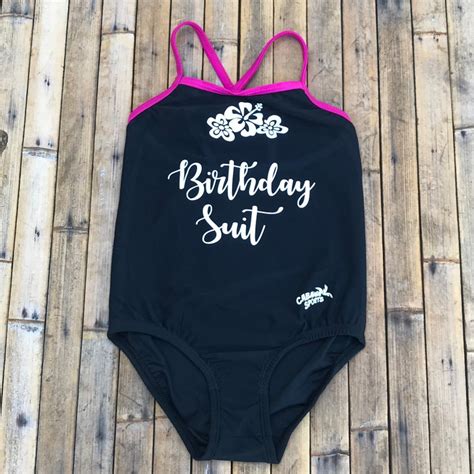 Girls Swimsuits Birthday Suit Swimming Swimsuits for Girls One | Etsy