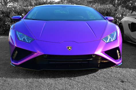 Purple Lambo Huracan EVO Photograph by Don Columbus - Fine Art America